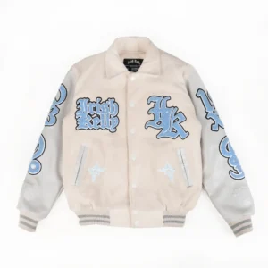 IRISH KELLY Triumphant Varsity Jacket Cream