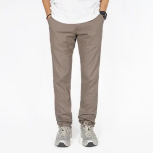 IRISHKELLY Long Chino Pants Slim Fit Dark Khaki