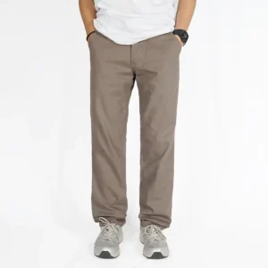 IRISHKELLY Long Chino Pants Loose Fit Dark Khaki