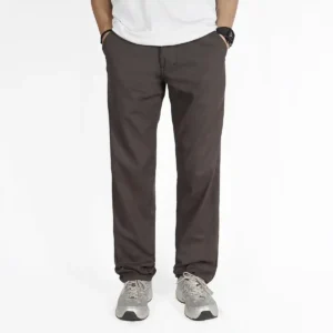 IRISHKELLY Long Chino Pants Loose Fit Charcoal