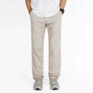 IRISHKELLY Long Chino Pants Loose Fit Cream