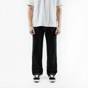 IRISH KELLY Wabash Baggy Jeans Long Pants Denim Black