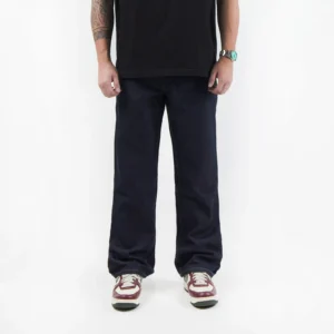 IRISH KELLY Basic Baggy Jeans Long Pants Denim Dark Indigo Blue
