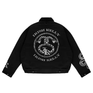 IRISH KELLY Workjacket Black Snake Boxy Style