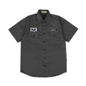 IRISHKELLY Workshirt Full Throttle Cotton Charcoal