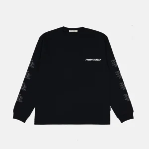 IRISH KELLY Longsleeve Black T-Shirt BCI Hydro Cotton 20s BASIC LOGO