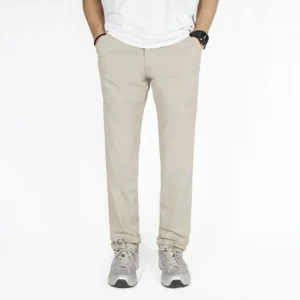 IRISH KELLY Long Chino Pants Slim Fit Cream
