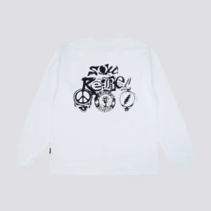 RISH KELLY Longsleeve White T-Shirt BCI Hydro Cotton 20s SOUL REBEL 1