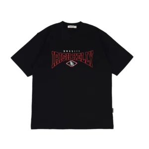 IRISH KELLY T-Shirt Oversize Heavyweight Cotton 16s College Black